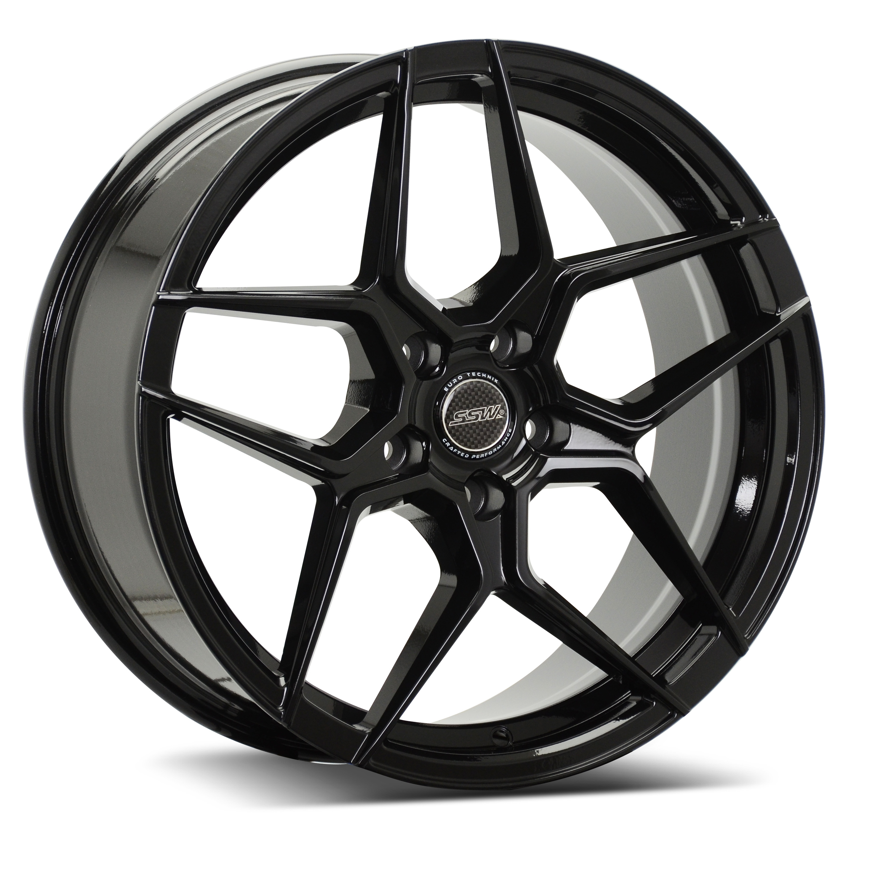 SSW S366 18X8.0 ET:35 5X120 72.6 BKM (Made In Thailand)